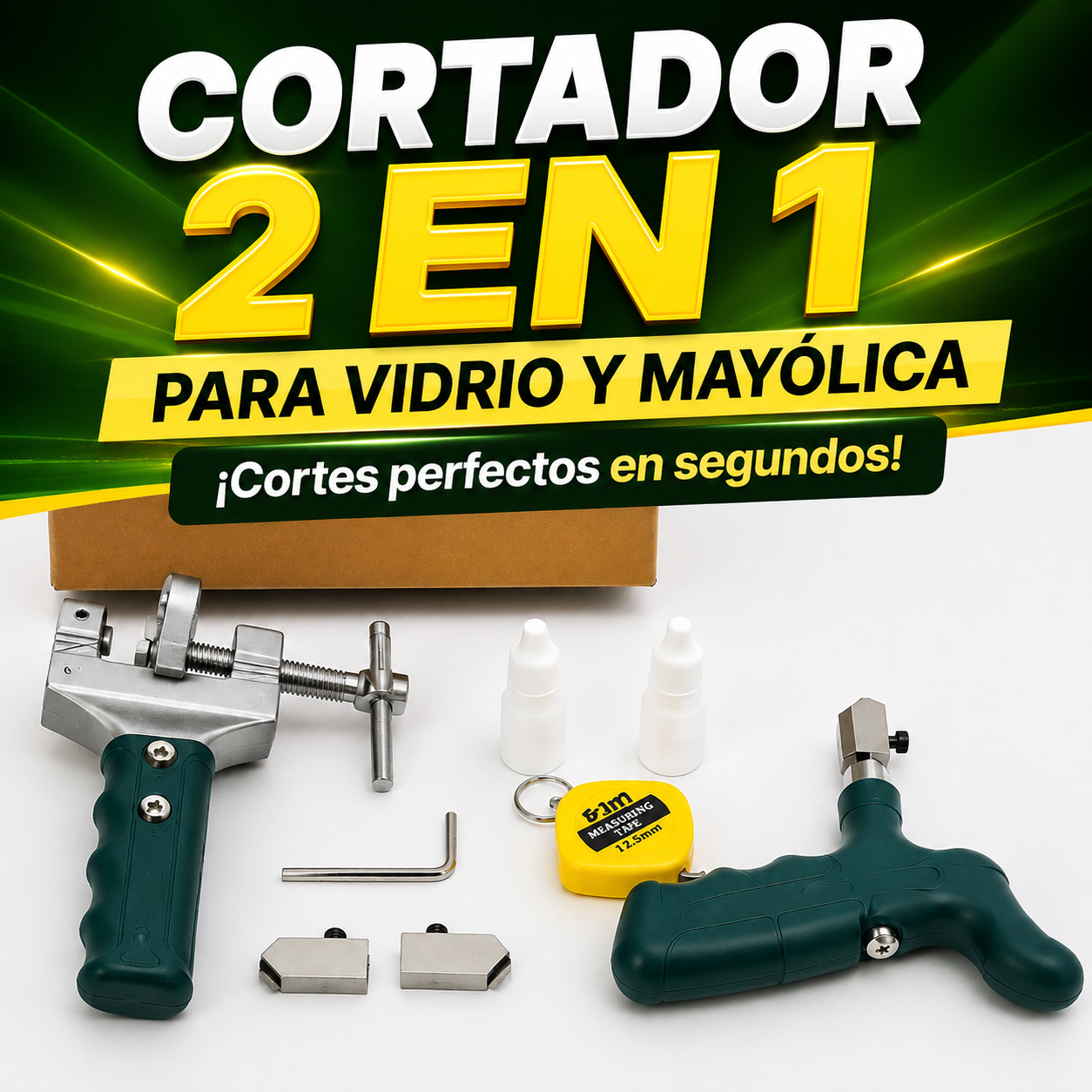 🔥CORTADOR 2 EN 1 PARA VIDRIO Y MAYÓLICA