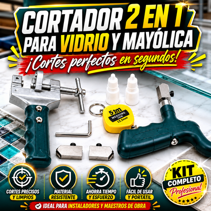 🔥CORTADOR 2 EN 1 PARA VIDRIO Y MAYÓLICA